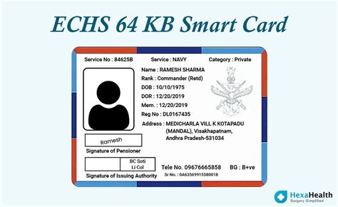 echs 64 kb smart card application status|apply for echs card online.